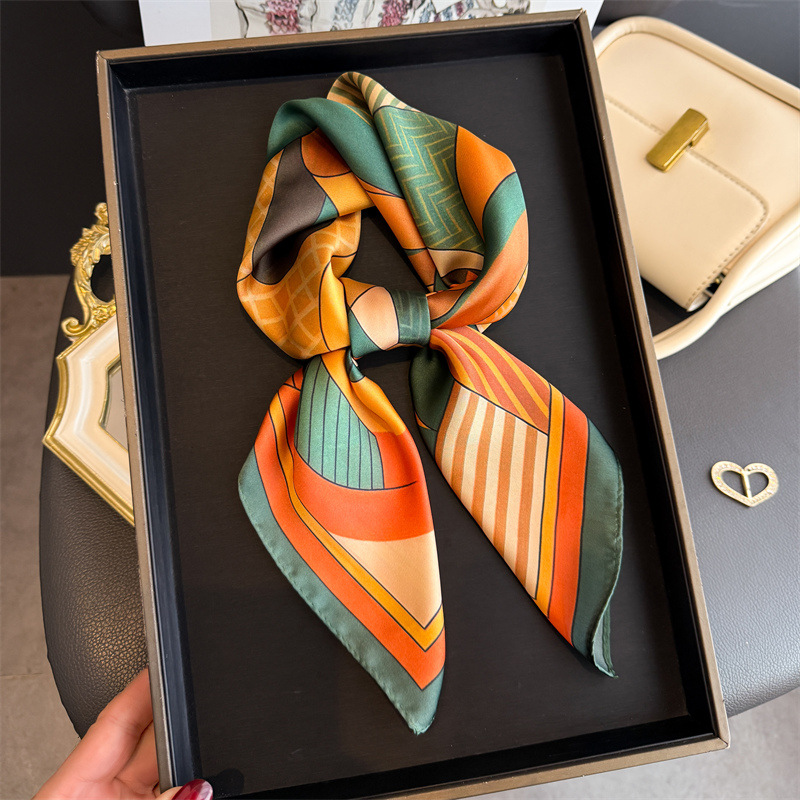 Face Scarf Mask - 2026 Nuova Geometria Stampa Sciarpe Quadrate